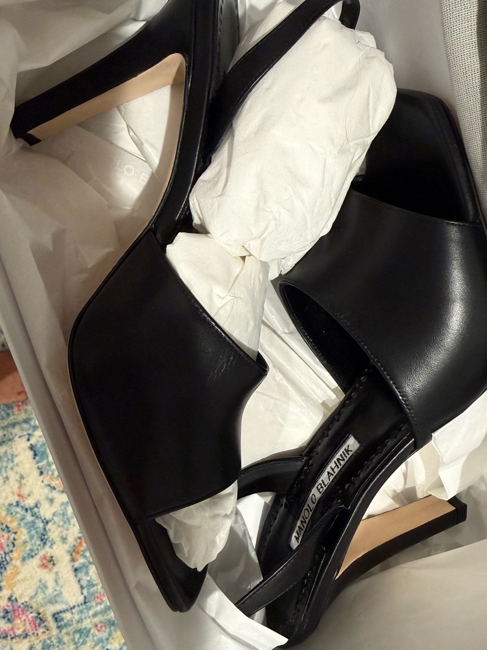 Manolo Blahnik Black Heels- brand new